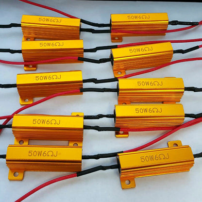 10 x 50W Load Resistors for LED Bulbs - Fix Hyper Flash Turn Signal (N/A)