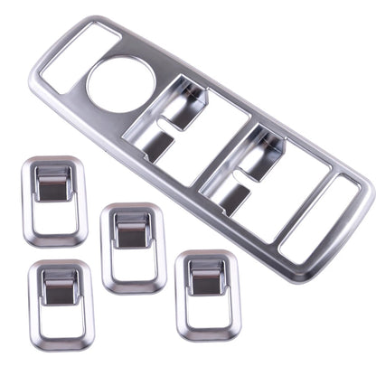 Silver Interior Door Window Switch Cover Trim for Mercedes Benz A B C E GLE