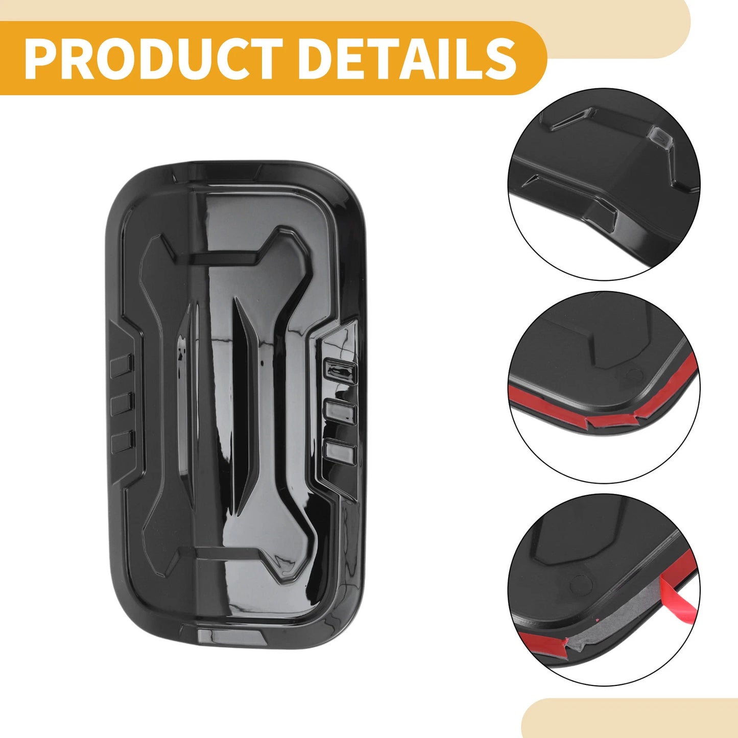 Fuel Tank Door Cap for Toyota Prado (2024-2025) Black Filler Flap Cover