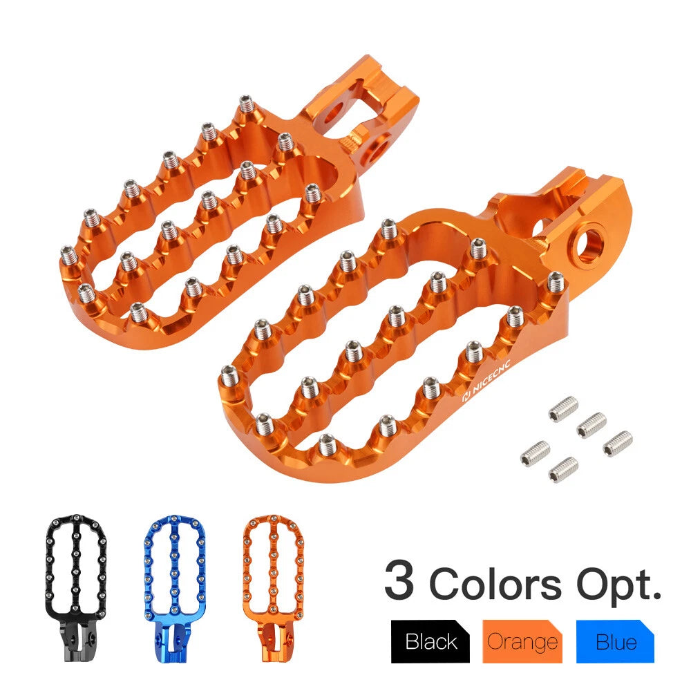 Wide Foot Pegs for KTM 125-500 XC F SX F EXC F (2017-2022)