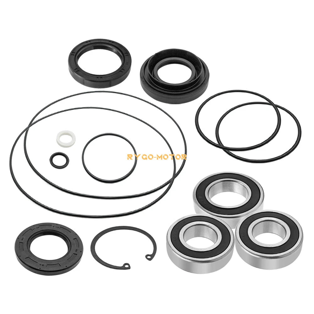 Rear Left Axle Wheel & Brake Drum Bearings Seals for Honda Rancher 350 400