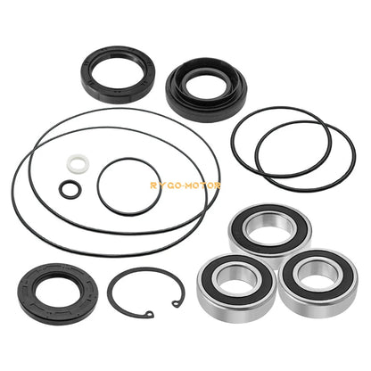 Rear Left Axle Wheel & Brake Drum Bearings Seals for Honda Rancher 350 400