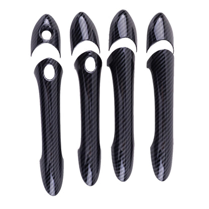 Carbon Fiber ABS Exterior Door Handle Cover Trim for Hyundai Sonata (2011-2014)