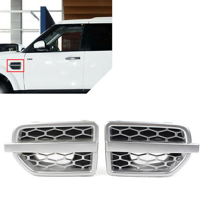 Silver Front Grille Air Intake Vent for Land Rover LR4 (2010-2016)
