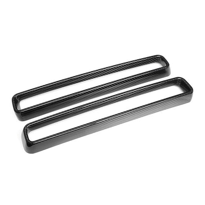 Carbon Fiber Front Grill Grille Inserts Trim Cover for Dodge Challenger 2015-23