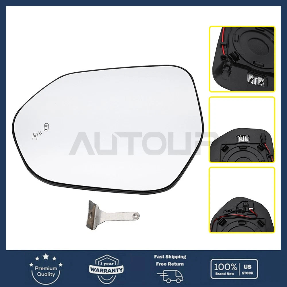 Rear View Mirror Glass Left Side for Toyota CAMRY COROLLA (2019–2024)