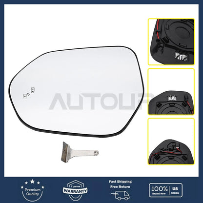 Rear View Mirror Glass Left Side for Toyota CAMRY COROLLA (2019–2024)