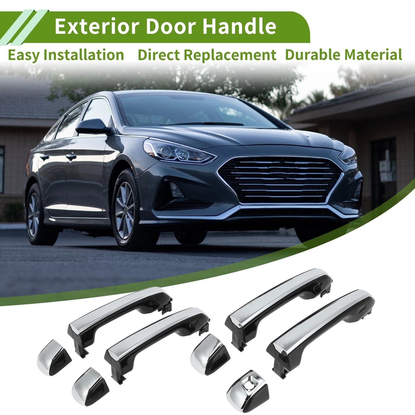 Exterior Door Handle 1 Set for Toyota Lexus GX460 (2010–2019)