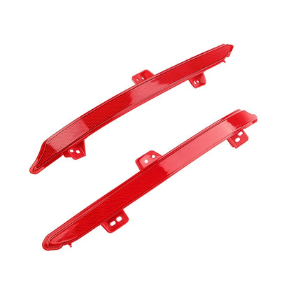 Red Lens Rear Bumper Reflector Light Trims for Honda Accord (2018-2022) 2 x