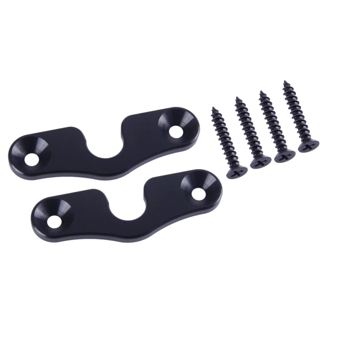 Black Metal Sun Visor Clips for Jeep Wrangler JK JL Gladiator JT