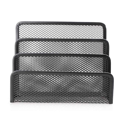 Mesh Letter Paper File Storage Rack for Desktop Office Organizer