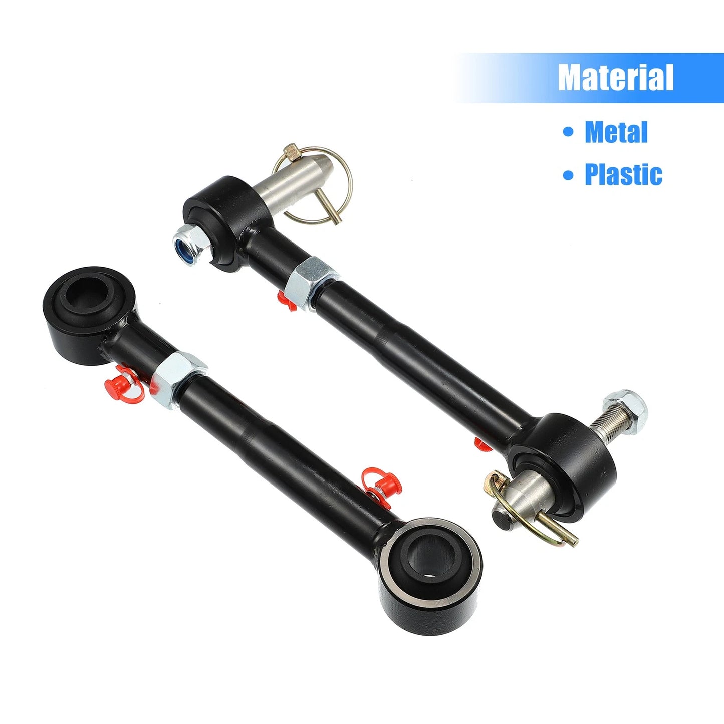 2 x 2.5"-6" Adjustable Sway Bar Quick Disconnect End Links for Jeep Wrangler (2007-2018)