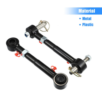 2 x 2.5"-6" Adjustable Sway Bar Quick Disconnect End Links for Jeep Wrangler (2007-2018)