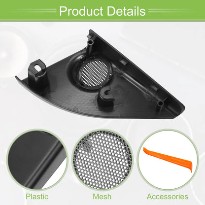 A Pillar Door Tweeter Speaker Cover Trim for Toyota RAV4 (2013-2018) Black