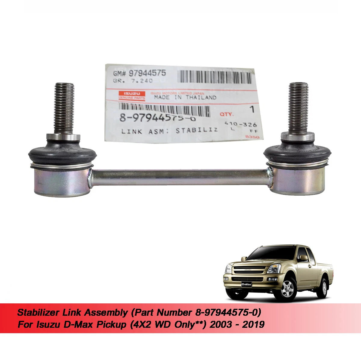 Stabilizer Link Assembly for Isuzu Dmax 4X2 (2003-2019)