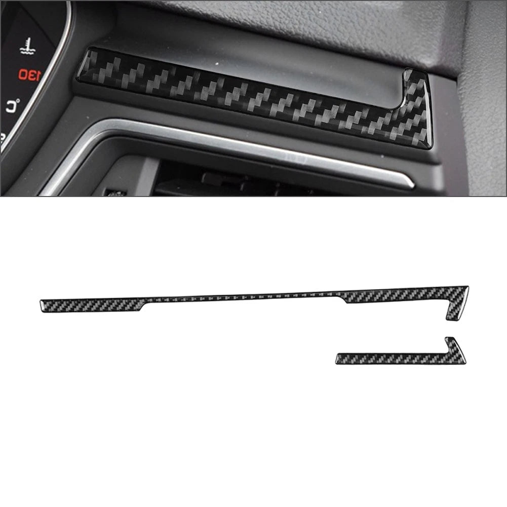 Carbon Fiber Black Navigation Frame Cover Trim for Audi A4 A5 S4 S5 RS4 RS5