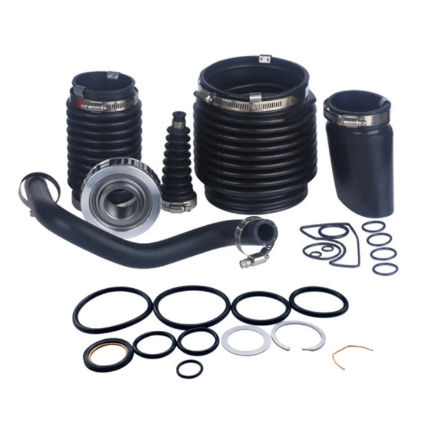 Transom Seal Bearing Bellows O-Ring Seal Kit for Mercruiser Bravo 1/2/3
