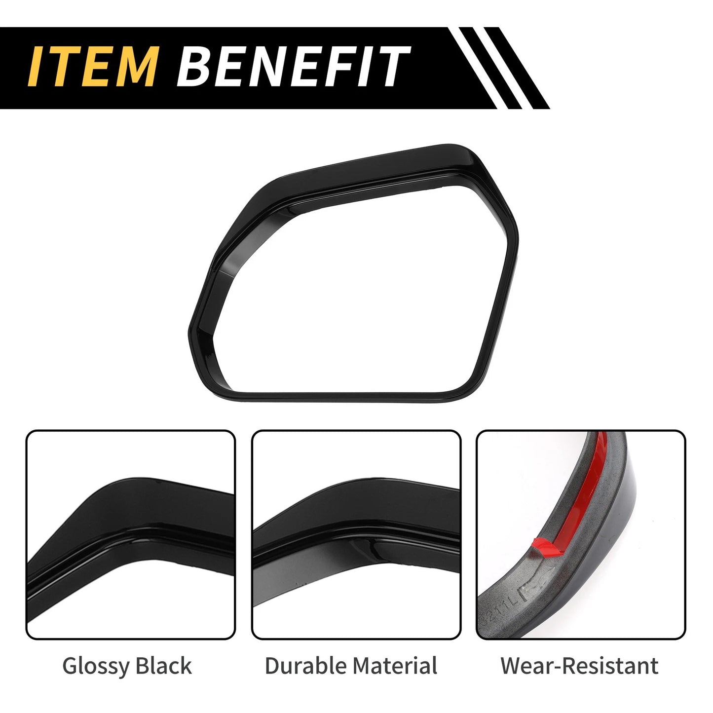 Rearview Mirror Eyebrow Trim for Toyota Tundra (2022-2024)