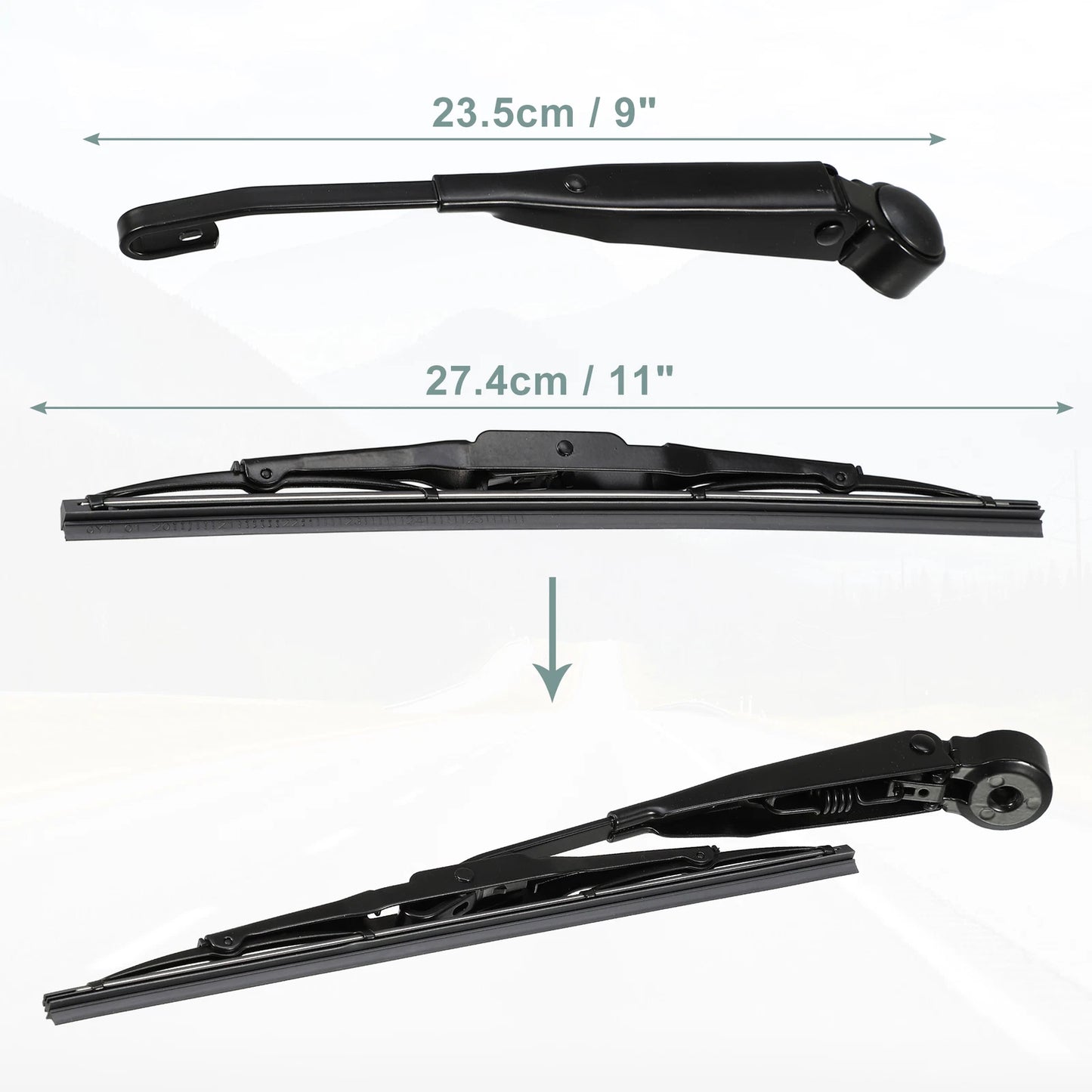 Rear Wiper Blade Arm Set for Jeep Compass 2006-2016