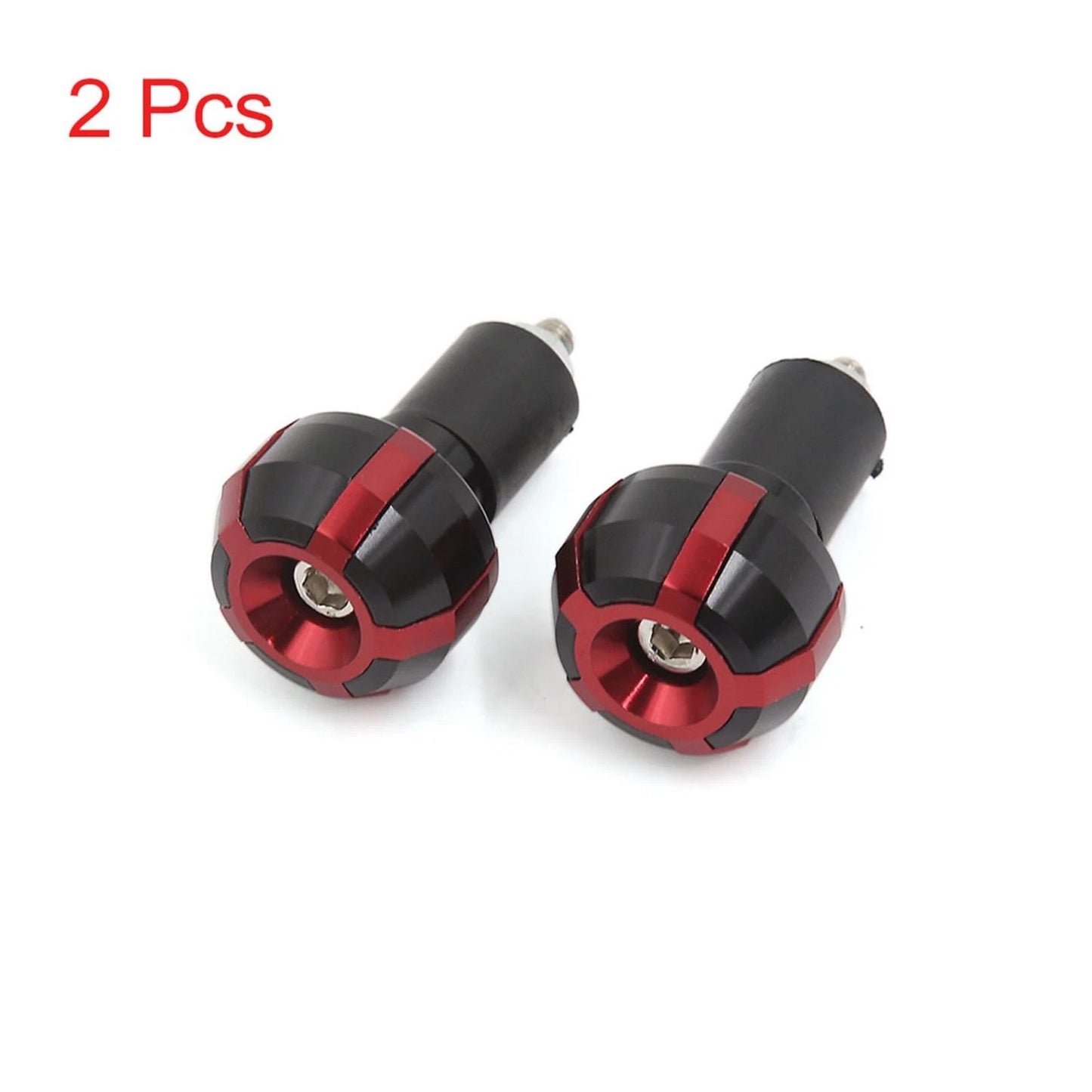 2 x Aluminum Alloy Handle Bar Hand Grip End Cap for Motorcycle