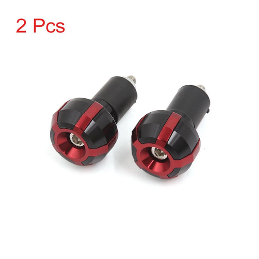 2 x Aluminum Alloy Handle Bar Hand Grip End Cap for Motorcycle