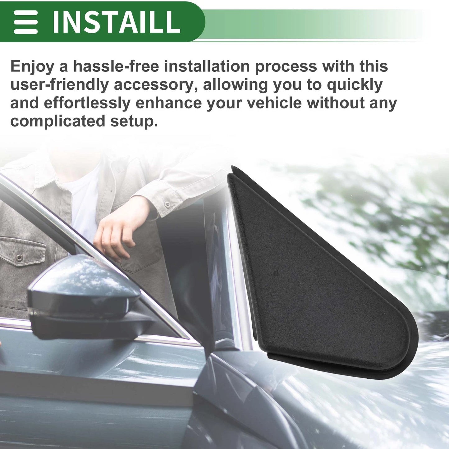 Front Right Triangle Trim for Mitsubishi Lancer Evolution (2008-2015)