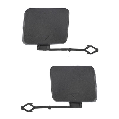 Car Rear Bumper Tow Hook Cover 2 x for BMW X5 (2007-2013) Black