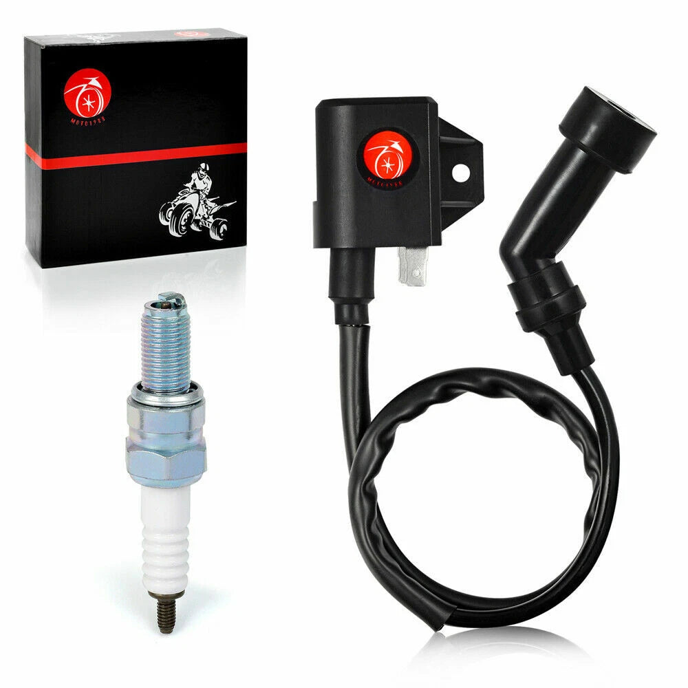Ignition Coil & Spark Plug W/ Cap for Arctic Cat 400 4X4 LE Automatic (2003–2007)