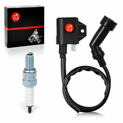 Ignition Coil & Spark Plug W/ Cap for Arctic Cat 400 4X4 LE Automatic (2003–2007)