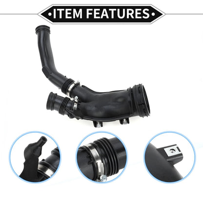 Car Intake Hose for BMW F01 7 Series 740i (2007-2012) - Black 2 x No.13717582312