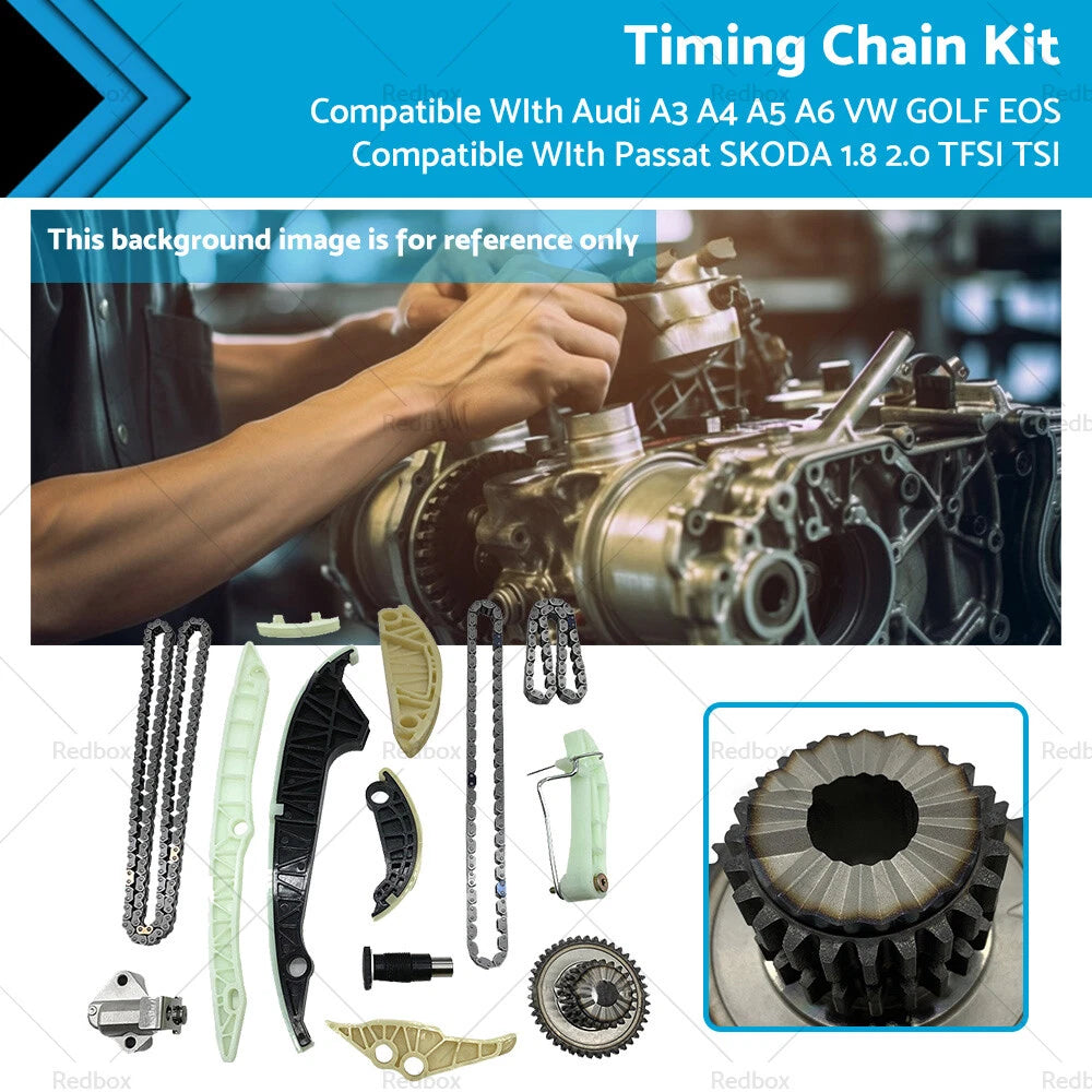 Timing Chain Kit for Audi A3 A4 A5 A6 VW Golf EOS Passat Skoda 1.8 2.0