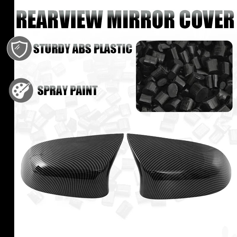 Carbon Paint Rearview Side Mirror Cover Caps for BMW F85 X5M F86 X6M (2015-2018)