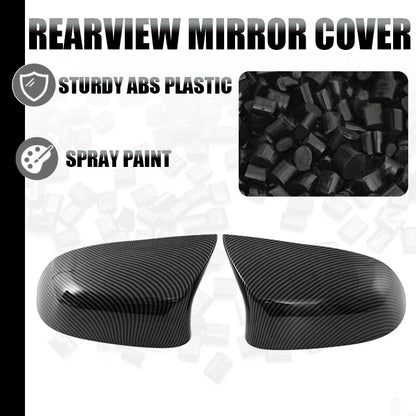 Carbon Paint Rearview Side Mirror Cover Caps for BMW F85 X5M F86 X6M (2015-2018)