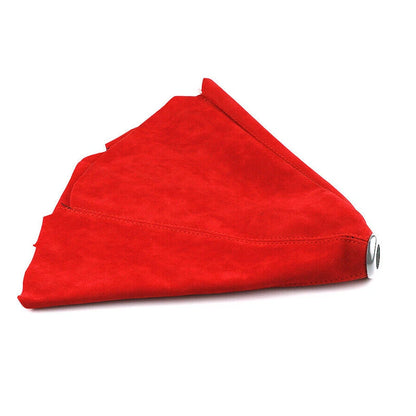 Red Suede Leather Shift Knob Boot Cover for Universal Cars