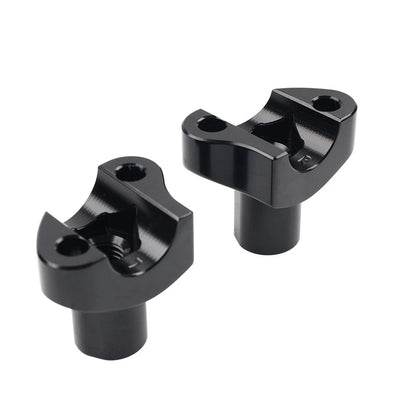 2" Straight Handlebar Risers Black for Harley Dyna Sportster Softail (2000-2023)