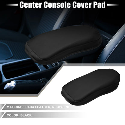 Center Console Cover Pad for Chevrolet Blazer faux leather neoprene black