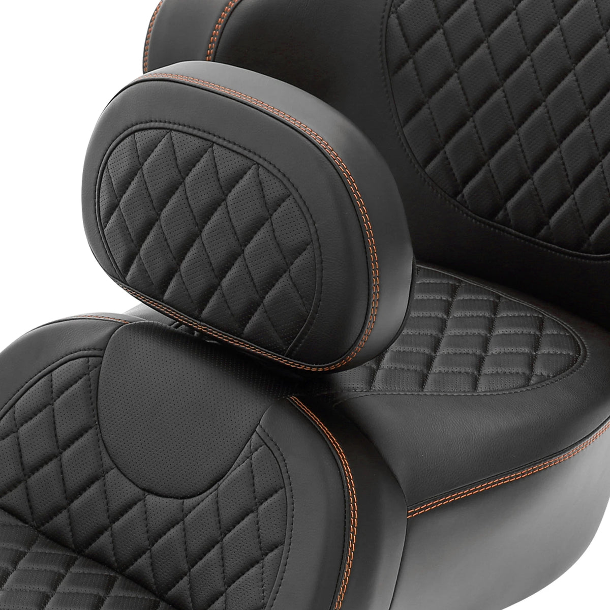 Dual Gel Seat Backrest Pad for Harley Electra Street Glide (2014-2023)