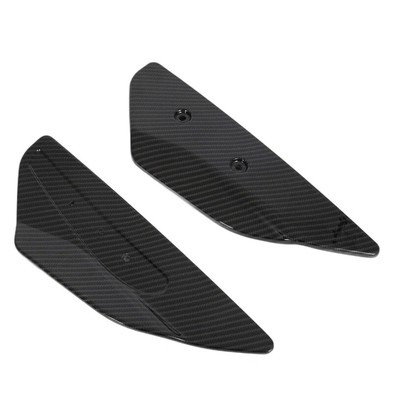 2 x Carbon Black Rear High Wing Spoiler Side Winglets for Corvette C8 (2020-2024)