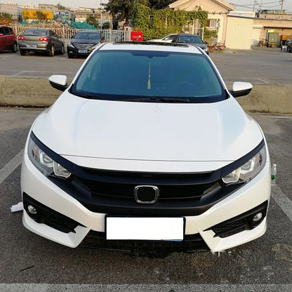 8 Pcs Front Hood Grille Bumper Trim Stickers for Honda Civic (2016-2020)