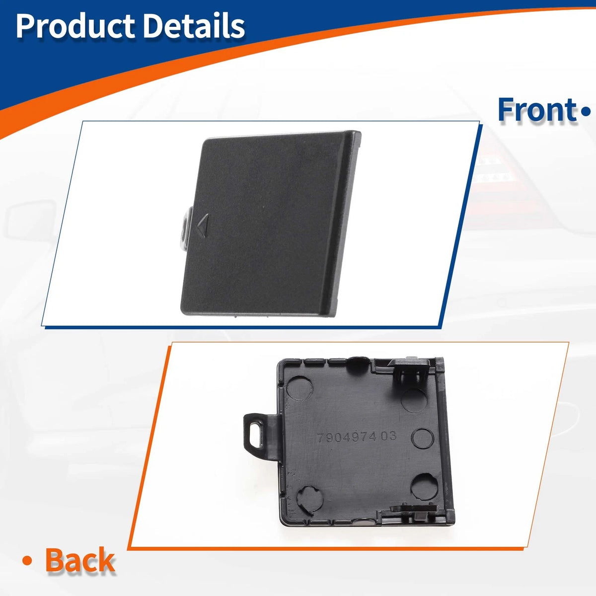 Tow Hook Cover for BMW 5 Series F10 Mineral Grey