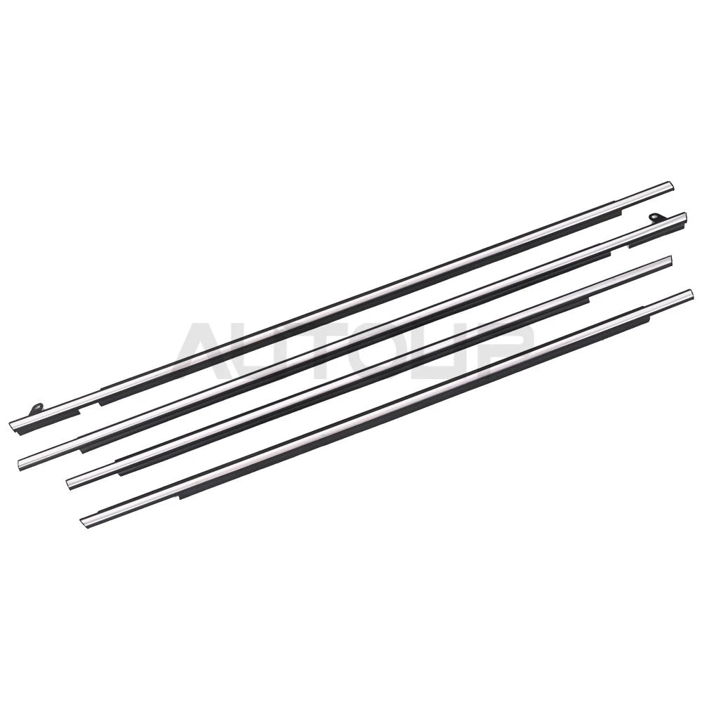 Outside Window Chrome Molding Weatherstrip Seal 4x for Toyota Venza (2009–2016)