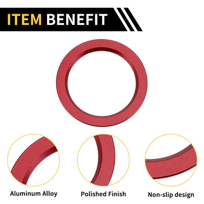 Engine Start Stop Button Cover Ring for Toyota Tacoma (2016-2023) Red