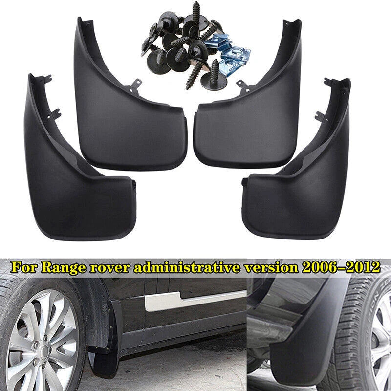 Rear & Front Mud Flap Splash Guards for Land Rover Range Rover L322 (2006-2013)