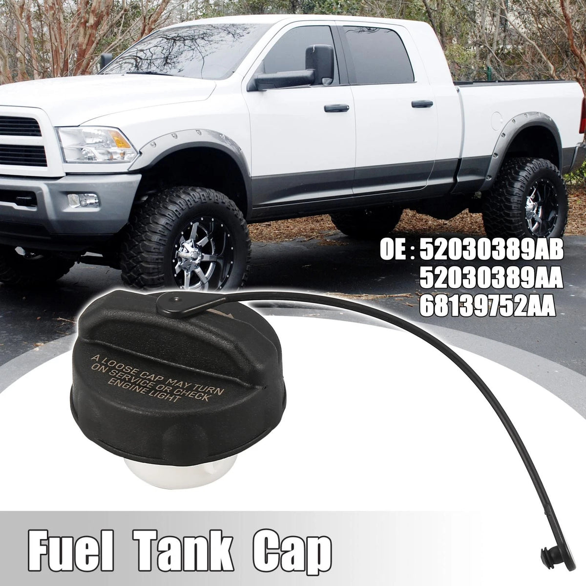 Fuel Tank Cap Gas Cover for Dodge Challenger (2011-2019)