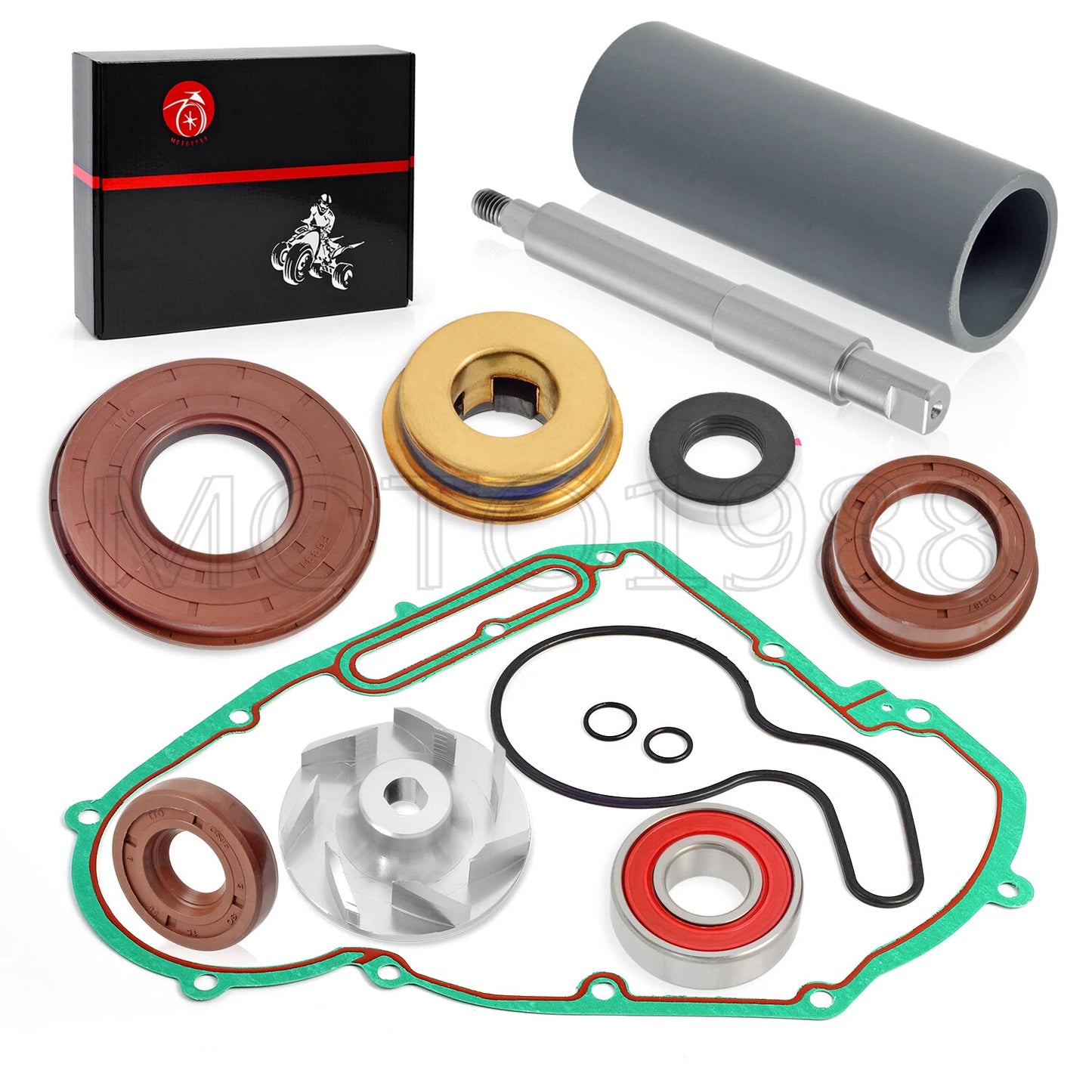 Water Pump Seals Impeller Rebuild Kit for Polaris Ranger RZR Sportsman 700 800 (2005–2014)