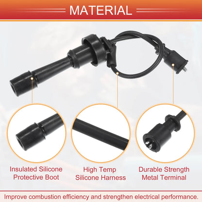Spark Plug Wire Ignition Coil Cables for Mitsubishi Lancer (2003-2006)