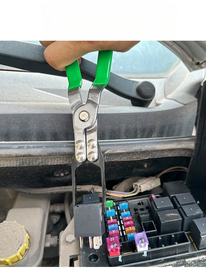 Clamp Pliers for Car Repair Automotive Relay Removal Fuse Puller Tool Green