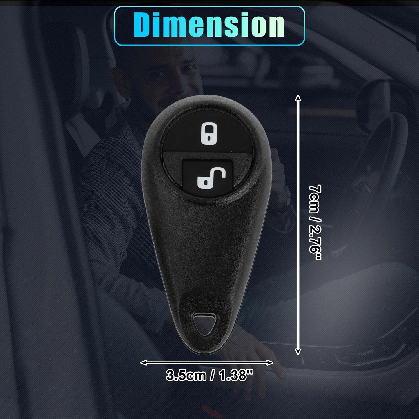 433MHz Keyless Entry Remote Ignition Transponder Key Fob for Subaru Forester