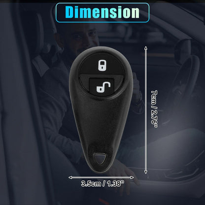 433MHz Keyless Entry Remote Ignition Transponder Key Fob for Subaru Forester
