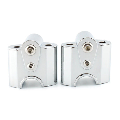 Chrome Handlebar Risers Lift Clamp Adapters for BMW R 18 Classic (2022-2023)